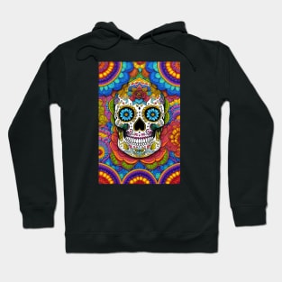 Sugar Skull Art: A Vibrant Celebration of Life and Death Hoodie